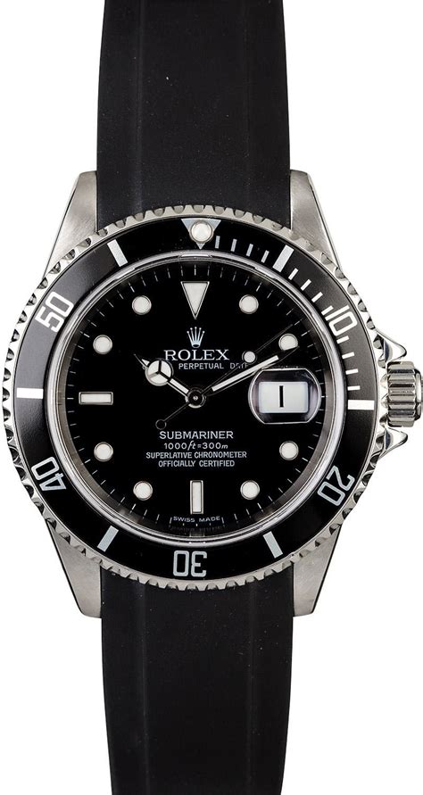 submariner 16610 rubber strap